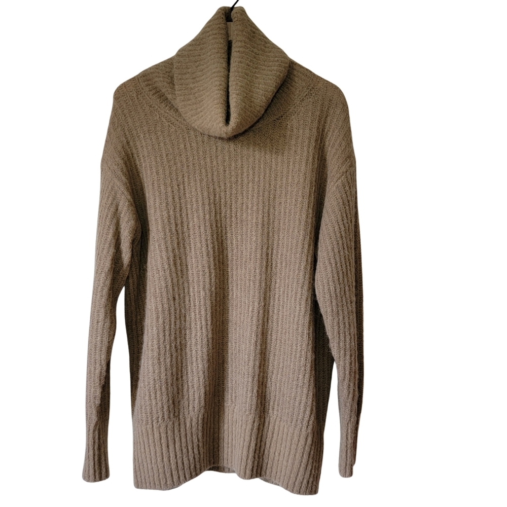 Everlane The Alpaca Oversized Ribbed Turtleneck Sweater Womens Size M